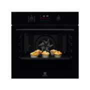 Встраиваемые электрические духовки ELECTROLUX Встраиваемые электрические духовки ELECTROLUX/ Электрический духовой шкаф с конвекцией, приготовление на пару,объем 72 л, утапливаемые переключатели, 10 режимов, автопрограммы, очистка пиролитическая, 3 стекла