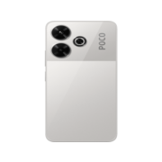 POCO M6 Silver (2404APC5FG), 17,25 см (6.79") 20:9 2400 x 1080, 2x2.20 GHz Cortex-A75 + 6x1.80 GHz Cortex-A56, 8 Core, 6 GB, 128 GB, 108 МП + 2 МП/13Mpix, 2 Sim, 2G, 3G, LTE, BT v5.0, WiFi 802.11 a/b/g/n/ac/ax, NFC, A-GPS, GALILEO, BEIDOU, GLONASS, GPS, T