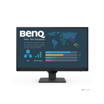 Мониторы Мониторы/ Benq BL2490 23.8'', 1920x1080, IPS, 100Hz, 20M:1, 250cd, 5ms, 2*HDMI, DP, Speakers, Flicker-free;Low Blue Light, 3Y, Black