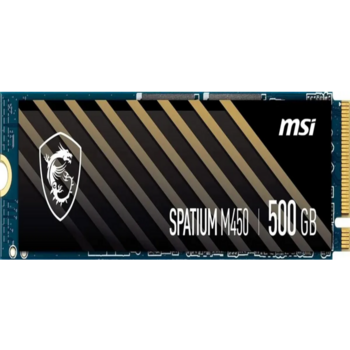 SSD жесткий диск PCIE 4.0 NVME M.2 500GB SPATIUM M450 500GB MSI
