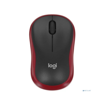 Мышь Wireless Logitech M185 черная/красная, оптическая, 1000dpi, 2.4 GHz/USB-ресивер (910-002633)
