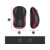 Мышь Wireless Logitech M185 черная/красная, оптическая, 1000dpi, 2.4 GHz/USB-ресивер (910-002633)