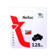 Носитель информации Netac P500 ECO 128GB MicroSDXC U1/C10 up to 80MB/s, retail pack card only