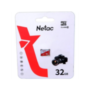 Носитель информации Netac P500 ECO 32GB MicroSDHC C10 up to 80MB/s, retail pack card only