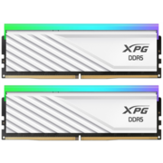 Память DIMM DDR5 32Gb (2x16Gb) PC51200 6400MHz CL32 ADATA XPG LANCER BLADE RGB white (AX5U6400C3216G-DTLABRWH)
