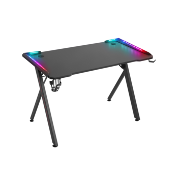 Defender Игровой стол Gamer RGB,подвес круж+гарн.,черн,120