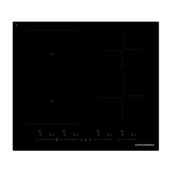 Варочная поверхность Kuppersberg Варочная поверхность Kuppersberg/ Варочная поверхность Kuppersberg, 60 см, индукция, High-Tech, inverter, прямой край, 9 уровней мощности, бустер, Stop and Go, Bridge zone, автоматическое отключение, таймер, индикатор оста