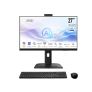 Моноблок MSI Modern AM273QP AI 1UM-003XRU 27" WQHD Core Ultra 7 155U (1.7) 16Gb SSD1Tb Graphics CR без ОС 2.5Gigabit WiFi BT 120W клавиатура мышь Cam черный 2560x1440