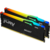 Память DDR5 2x8Gb 5600MHz Kingston KF556C40BBAK2-16 Fury Beast RGB RTL Gaming PC5-44800 CL40 DIMM 288-pin 1.25В single rank с радиатором Ret