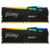 Память DDR5 2x8Gb 5600MHz Kingston KF556C40BBAK2-16 Fury Beast RGB RTL Gaming PC5-44800 CL40 DIMM 288-pin 1.25В single rank с радиатором Ret