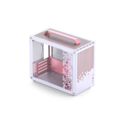 Корпус без блока питания Корпус без блока питания/ Корпус JONSBO Jonsplus Z20 Pink/White MATX без БП, боковая панель из закаленного стекла, mini-ITX, micro-ATX, розово-белый