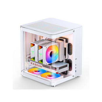 Корпус без блока питания Корпус без блока питания/ Корпус JONSBO TK-1 White MATX без БП, mini-ITX, micro-ATX, ATX, белый