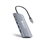 Док-станция Док-станция/ Док-станция USB-C, 3xUSB 3.0, 1xUSB-C/PD 3.0, 1xUSB-C, 1xHDMI
