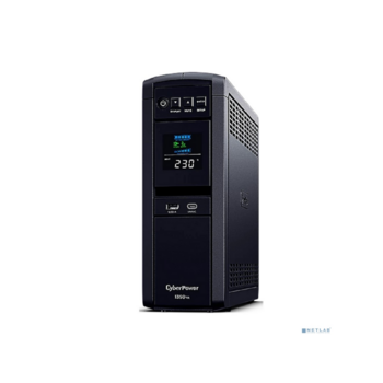 Источник бесперебойного питания Источник бесперебойного питания/ UPS Line-Interactive CyberPower CP1350EPFCLCD 1350VA/810W USB/RS-232/RJ11/45/USB/SNMPslot charger A/С (6 EURO), с чистым синусом при работе от АКБ