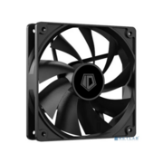 Вентилятор для корпуса ID-COOLING XF-120-K 120x120x25мм (60шт./кор, PWM, Low Noise, резиновые углы, 700-1800об/мин, черный) BOX