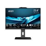Моноблок Моноблок/ MSI PRO AP242P 14M-851XRU 23.8"(1920x1084 (матовый) IPS)/Intel Core i3 14100(3.5Ghz)/8192Mb/256PCISSDGb/noDVD/Int:Intel UHD Graphics 730/Cam/BT/WiFi/-/war 1y/4.63kg/Black/noOS + Wireless KB+M