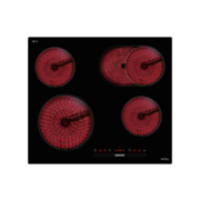 Встраиваемая варочная панель KORTING Встраиваемая варочная панель KORTING/ Встраиваемая варочная панель KORTING, электрическая, 60 см, без рамки, 4 конфорки, слайдерное управление, дисплей для каждой зоны нагрева, таймер, блокировка управленя, автоматичес
