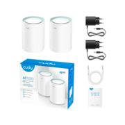 Wi-Fi Mesh-система Wi-Fi Mesh-система/ AC1200 Wi-Fi Gigabit Mesh Solution 2-Pack, Chipset MT7621DA+MT7613B+MT7603, Dual-Band, 867Mbps at 5GHz + 300Mbps at 2.4GHz, 802.11ac/a/b/g/n, 2 Gigabit Ethernet Ports, 4 internal antennas,MU-MIMO, DDNS,Zerotier/Wire