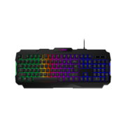 клавиатура проводная Keyboard MSI FORGE GK100, Wired, RGB lighting, Anti-ghosting Capability, Black