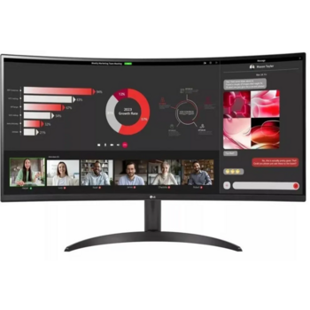 Монитор LG LCD 34WR50QK-B Монитор LG LCD 34WR50QK-B/ LG UltraWide 34WR50QK-B 34"Curved (1800R) VA monitor, 3440x1440, 300cd/m2, 21:9, 3000:1, 5мс (GtG), HDMIx2, DP, Headphone Out, 100Hz, 178/178, HDR 10, VESA (100x100 мм), sRGB 99%, внешний БП, Tilt, blac
