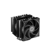 Кулер для процессора Кулер для процессора/ CPU Cooler PCCooler RT620 BK (250W, 4-pin PWM, 157mm, Al/Cu, 6x6mm, 2x120mm, 73.32CFM, 34.9dBA, 2200RPM, S: 1851/1700/1200/115X, AM5/AM4, black)