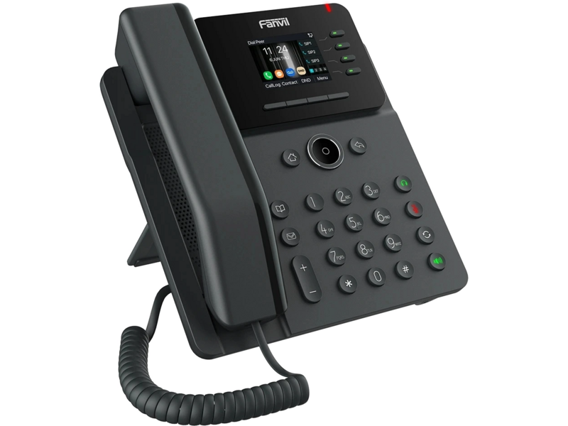 SIP-Телефон Fanvil V61G, 4 SIP-акк., 2,4", 320x240 Цвет. экран, POE, БП в комп., 2x1 Gbps
