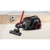 Пылесос Bosch Пылесос Bosch/ Пылесос Bosch, безмешковый, напольный, емкость пылесборника 2.4 л, сухая уборка, фильтр НЕРА, цвет черный/красный