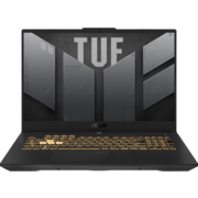 Ноутбук Ноутбук/ ASUS TUF F17 FX707VI-HX106 17.3"(1920x1080 (матовый, 144Hz) IPS)/Intel Core i7 13620H(2.4Ghz)/16384Mb/1024PCISSDGb/noDVD/Ext:nVidia GeForce RTX4070(8192Mb)/Cam/BT/WiFi/90WHr/war 1y/2.6kg/Mecha Gray/DOS