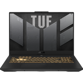Ноутбук Ноутбук/ ASUS TUF F17 FX707VI-HX106 17.3"(1920x1080 (матовый, 144Hz) IPS)/Intel Core i7 13620H(2.4Ghz)/16384Mb/1024PCISSDGb/noDVD/Ext:nVidia GeForce RTX4070(8192Mb)/Cam/BT/WiFi/90WHr/war 1y/2.6kg/Mecha Gray/DOS
