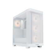 Корпус без блока питания Корпус без блока питания/ Case HSPD M740, Mesh Mid Tower, white, TG, 0.6 SPCC, 4x120mm ARGB E-ATX, ATX, mATX, mITX 170/400/200mm 4x2.5", 2x3.5", 7xPCI 1xUSB-A 3.0, 1xUSB-C 3.0 460x218x450mm