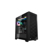 Корпус без блока питания Корпус без блока питания/ PCCooler C3D510 BK ARGB, Tempered Glass Full Tower, Black, TG, 0.7 SPCC, 3x120mm ARGB E-ATX, ATX, mATX, mITX 170/390/410mm 2x2.5", 2x3.5", 7xPCI 2xUSB-A 3.0 454.8x220x490.6mm