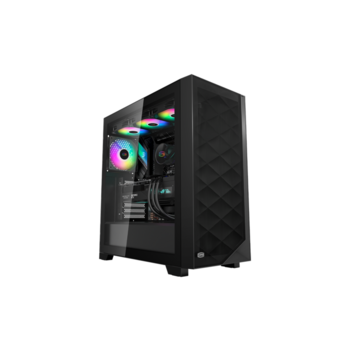 Корпус без блока питания Корпус без блока питания/ PCCooler C3D510 BK ARGB, Tempered Glass Full Tower, Black, TG, 0.7 SPCC, 3x120mm ARGB E-ATX, ATX, mATX, mITX 170/390/410mm 2x2.5", 2x3.5", 7xPCI 2xUSB-A 3.0 454.8x220x490.6mm