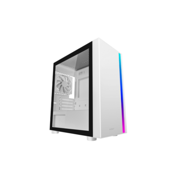 Корпус без блока питания Корпус без блока питания/ PCCooler LM300 ARGB WH, Tempered Glass Mid Tower, White, ABS, TG, SPCC, 1x120mm ARGB mATX, ITX 170/330/mm 2x2.5", 2x3.5", 5xPCI 1xUSB-A 3.0, 2xUSB-A 2.0 375x205x427mm