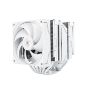 Кулер для процессора Кулер для процессора/ Thermalright Royal Pretor 130 White (4-pin PWM, 158mm, Ni/Cu, 6x6mm, 1x120+1x130mm, 80.45CFM/81.88CFM, 29.4dBA/28.3dBA, 2150PM/1750RPM, S: 1200, 1700, 1851, 2011, 2066, 115X, AM4, AM5, white)