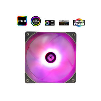 Кулер для корпуса Кулер для корпуса/ Thermalright TL-C14L RGB (140x140x26mm, 4-pin PWM, RGB, 74.3CFM, 26.6dBA, 1500RPM, Grey)