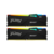 Память оперативная Память оперативная/ Kingston 32GB 6000MT/s DDR5 CL30 DIMM (Kit of 2) FURY Beast RGB XMP