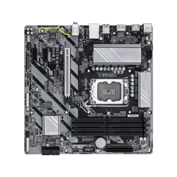 Материнская плата Gigabyte B860M D3HP Soc-1851 Intel B860 4xDDR5 mATX AC`97 8ch(7.1) GbLAN RAID+HDMI+DP