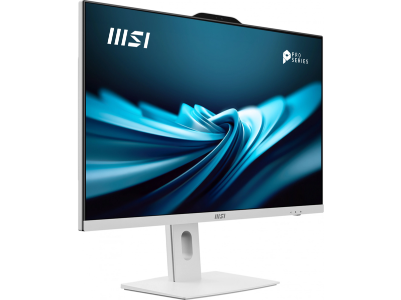 Моноблок MSI Pro AP272P 14M AiO 27" FHD (1920x1080)IPS AG Non-touch, Core i3-14100 (3.5GHz), 8Gb DDR5(1x8Gb), 512GB SSD M.2, Intel UHD, WiFi, BT,camera, WirelessKB&mouse Eng/Rus,No OS,1y war-ty, White