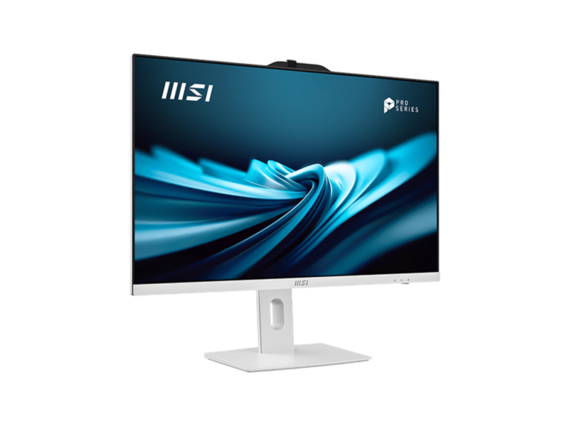 Моноблок MSI Pro AP272P 14M AiO 27" FHD (1920x1080)IPS AG Non-touch, Core i3-14100 (3.5GHz), 8Gb DDR5(1x8Gb), 512GB SSD M.2, Intel UHD, WiFi, BT,camera, WirelessKB&mouse Eng/Rus,No OS,1y war-ty, White