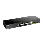 Коммутатор Коммутатор/ DGS-1250-28X Smart L2 Switch 24x1000Base-T, 4х10GBase-X SFP+, CLI, RJ45 Console