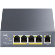 Коммутатор Коммутатор/ 5-Port 10/100/1000M PoE+ Switch 60W, 5 10/100/1000M ports with 4POE+ Ports Unmanaged Switch with UL power adapter IEEE802.3af / IEEE802.3at, Watchdog, 60W External