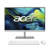 Моноблок Acer Aspire C27-195ES 27" Full HD Core Ultra 5 125U (1.3) 8Gb SSD512Gb Graphics CR Eshell GbitEth WiFi BT 65W клавиатура мышь Cam серебристый 1920x1080