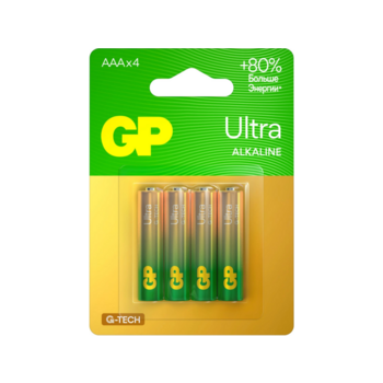 Батарея GP Ultra Alkaline 24AUA21-2CRSBC4 AAA (4шт) блистер