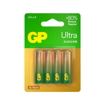 Батарея GP Ultra Alkaline 15AUA21-2CRSBC4 AA (4шт) блистер