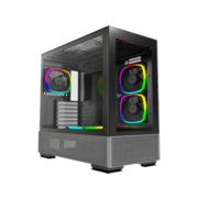 Корпус Montech Sky Two черный без БП ATX 3x140mm 2xUSB3.0 audio bott PSU