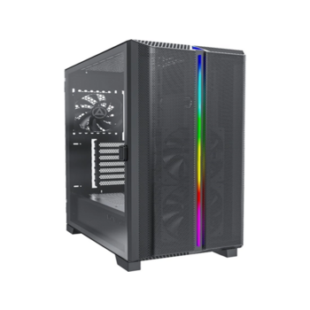 Корпус Montech Sky One Lite черный без БП ATX 5x120mm 5x140mm 2xUSB3.0 audio bott PSU