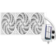 Система водяного охлаждения PcCooler DS360 WH Soc-AM5/AM4/1200/1700/1851 белый 4-pin Al LCD 310W Ret (DS360-WHNWXX-GL)