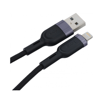 Кабель Hoco U117 IP(01481) USB (m)-Lightning (m) 1.2м черный