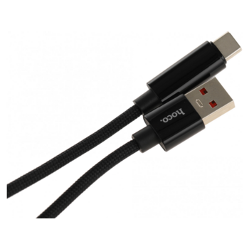 Кабель Hoco U125 TYPE-C 5A(11916) USB (m)-USB Type-C (m) 1.2м черный