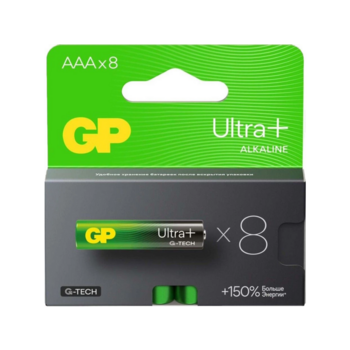 Батарея GP Ultra Plus Alkaline 24AUPA21-2CRB8 AAA (8шт) блистер